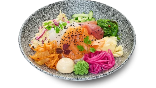 Sashimi poke bowl