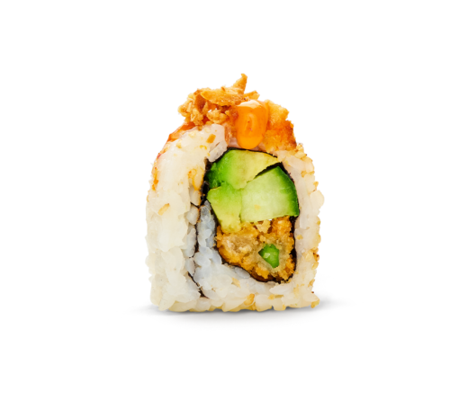 Crispy Tempura Asparagus – Krispigt friterad Tempuras-sparris med krämig avokado, gurka och Vegan Kimchi Mayo. Krisp, sting och veganskt i ett.